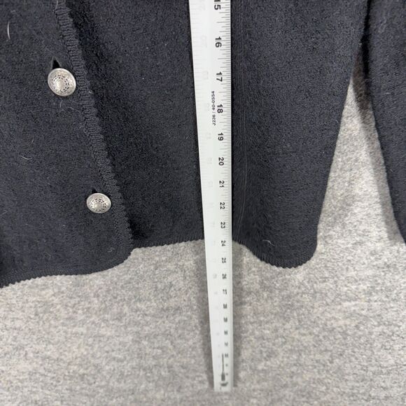 The Tog Shop Cardigan Women S Small Black Wool Knit Button Long Sleeve Casual - Picture 6 of 7